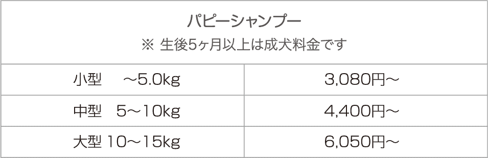 パピーシャンプー
